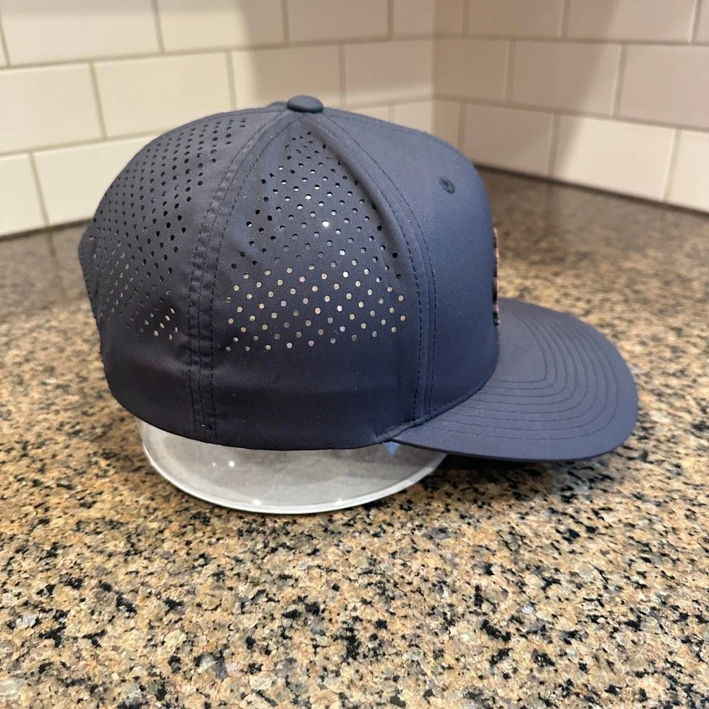Branded Bills‎ Performance 585 Snapback Hat Men's Navy ZAPOTAL Monkey Leather